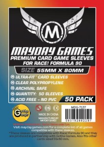Koszulki na karty Mayday Premium "Race! Formula 90" 55x80 mm 50 sztuk