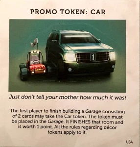 Dream Home (Domek): Promo Token – Car