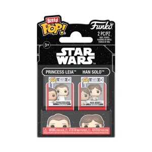 Funko Bitty POP! Star Wars: 2-Pack Leia & Han Solo