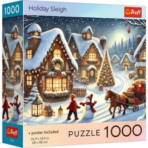 Puzzle 1000 USA Collection: Holiday Sleigh