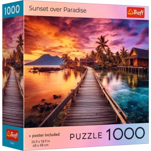 Puzzle 1000 USA Collection: Sunset over Paradise
