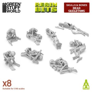 Green Stuff World: Skulls & Bones - Martwe szkielety (8 elementów)