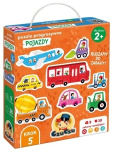 Czuczu: Puzzle progresywne - Pojazdy 2+