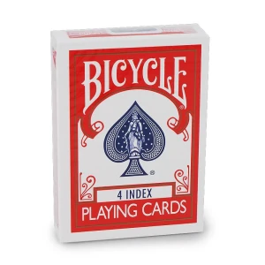 Karty do gry Bicycle: 4 Index (+4 Routines) - Red Back