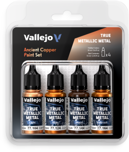 Vallejo: True Metallic Metal - Ancient Copper Paint Set