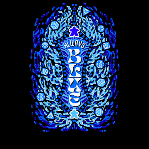 T-shirt: Blue - damski M