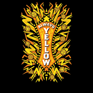 T-shirt: Yellow - damski L