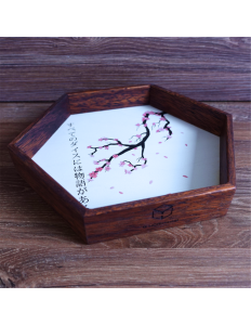 Wooden Dice Tray - Kanji