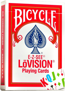 Karty do gry Bicycle: E-Z-SEE LoVision - red