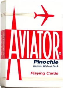 Karty do gry Bicycle: Aviator Pinochle Standard Index - Red