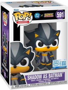 Funko POP DC's Justice League and Sonic the Hedgehog: Shadow as Batman