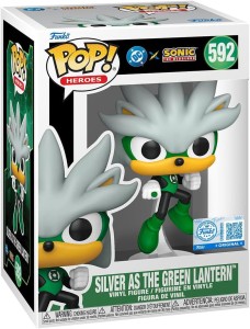 Funko POP DC's Justice League and Sonic the Hedgehog: Silver as The Great Lantern