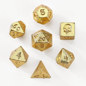 Zestaw kości: Unseelie Mini Metal RPG - Gold