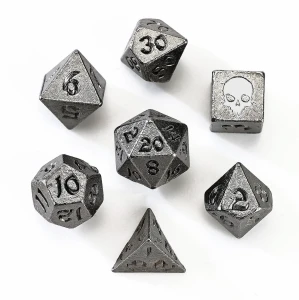 Zestaw kości: Unseelie Mini Metal RPG - Gunmetal