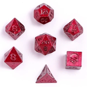 Zestaw kości: Unseelie Mini Metal RPG - Red