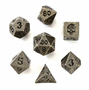 Zestaw kości: Unseelie Mini Metal RPG - Ancient Bronze