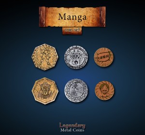 Legendary Metal Coins - Manga