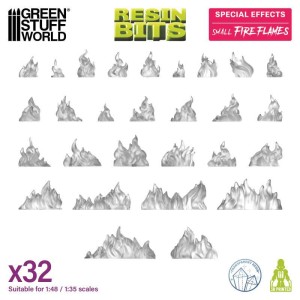 Green Stuff World: Special Effects - Małe płomienie (32 elementy)