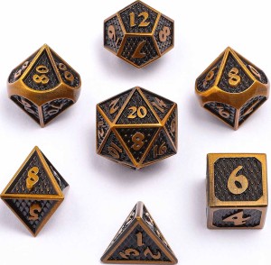  Zestaw kości: Metal Mini Behemoth - Ancient Gold
