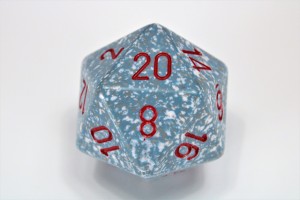 Kości Chessex -  kostka k20 34mm Speckled Air