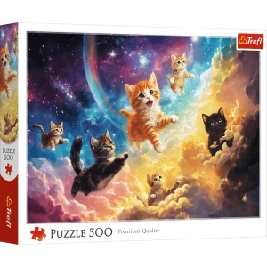 Puzzle 500 Kosmiczne kotki