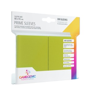 Koszulki na karty Gamegenic: Prime CCG (64x89 mm) - Lime - 100 sztuk