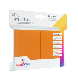 Koszulki na karty Gamegenic: Prime CCG (64x89 mm) - Orange - 100 sztuk