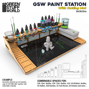 Green Stuff World: Paint Station with Cutting Mat