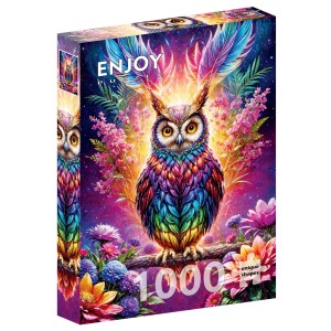 Puzzle 1000 Kolorowa Sowa