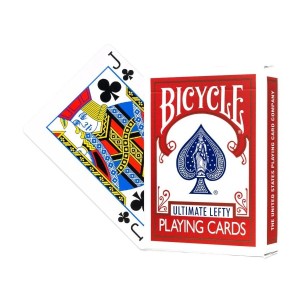 Karty do gry Bicycle: Ultimate Lefty (czerwone)