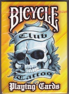 Karty do gry Bicycle: Tattoo Club V2 Orange
