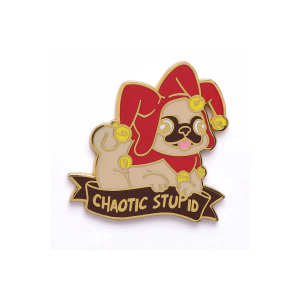 Alternative Alignments Enamel Pin - Chaotic Stupid Pug