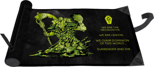 Ultra-Pro: Warhammer 40,000 - Dice Scroll - Necron Codex Aligned - (Premium Foil)