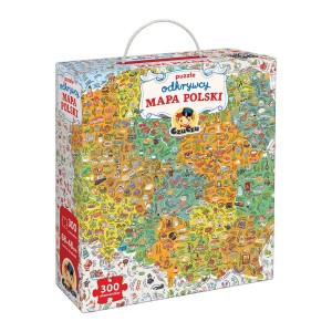CzuCzu: Puzzle Odkrywcy 300 - Mapa Polski 7+