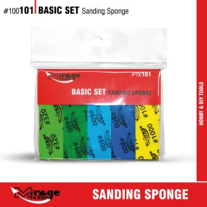 Mirage Hobby: Basic Set Sanding Sponge - 10 szt. (#320 - #1000)