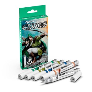AK Interactive Quick Markers - Elves Set (5 szt.)