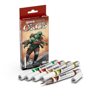 AK Interactive Quick Markers - Orcs (5 szt.)