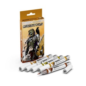 AK Interactive Quick Markers - Skeletons (5 szt.)