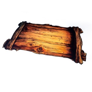 Gumowa mata do gier karcianych: 24"x14" / 61x35,5 cm - Drewniana Taca