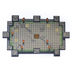 Gumowa mata do gier karcianych: 24"x14" / 61x35,5 cm - Pikselowe podziemia