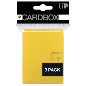 Pudełko na karty Ultra-Pro: PRO 15+ Card Box (3 sztuki): Yellow