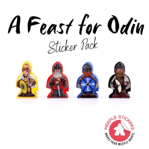 Meeple Stickers: zestaw naklejek do Uczta dla Odyna