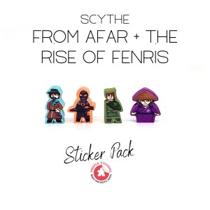 Meeple Stickers: zestaw naklejek do  dodatków Scythe