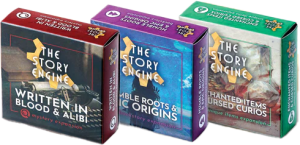 The Story Engine: "Curio" Story Prompts Expansion Set - Unique items, Backstory, Mystery