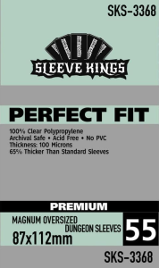 Koszulki na karty Sleeve Kings Perfect Fit Premium Magnum Oversized 87x112mm 55 sztuk