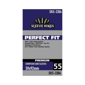 Koszulki na karty Sleeve Kings Perfect Fit Premium European 59x92mm 55 sztuk
