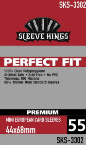 Koszulki na karty Sleeve Kings Perfect Fit Premium Mini European 44x68mm 55 sztuk