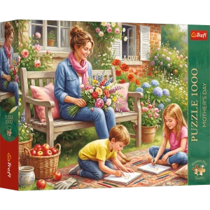 Puzzle 1000 Mother's Day: Family in the Garden