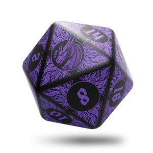 Green Stuff World: Miękka kostka do gry Mega D20 - Dragon