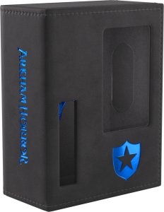 Pudełko na karty Gamegenic: Arkham Horror - Investigator Deck Tome - Guardian (Black-Blue)